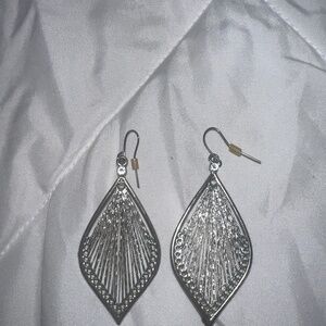 Silver dangly earrings